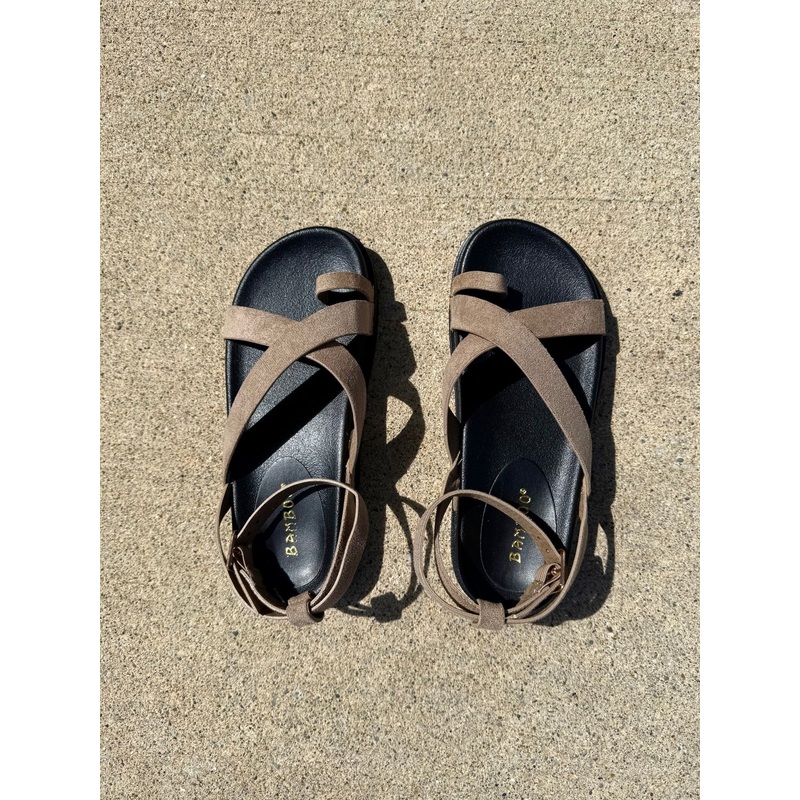 Amanda Oatmeal Strappy Platform Sandals – DOORBUSTER 5.5