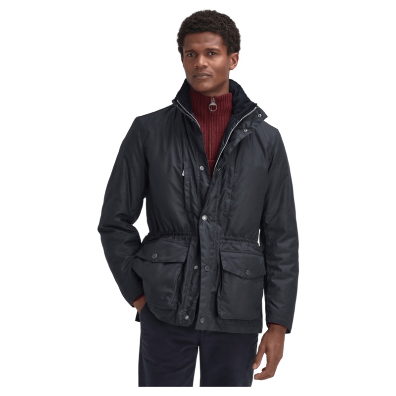 Barbour Falstone Wax Jacket Navy Medium