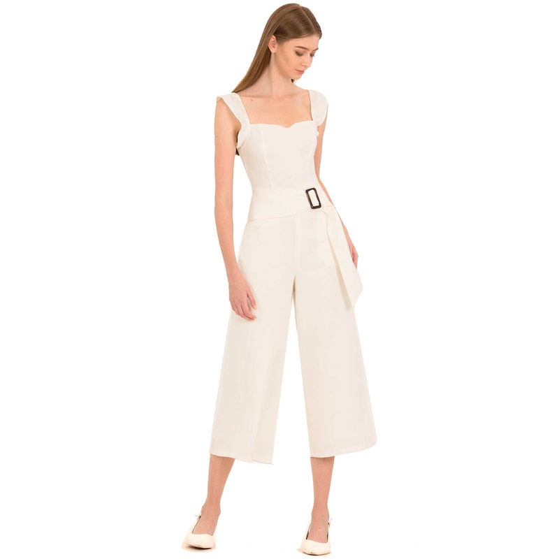 Damiyiar Jumpsuit (White) XS White