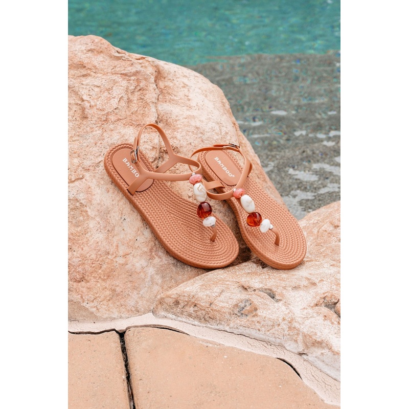 Gaia Natural Beaded Thong Sandals – FINAL SALE 5