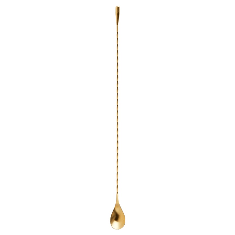 Uberstar Bar spoon 40cm Teardrop Weighted Gold One