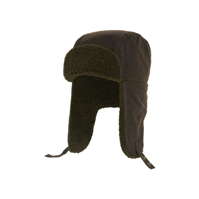 Barbour Morar Wax Trapper Hat Olive Medium