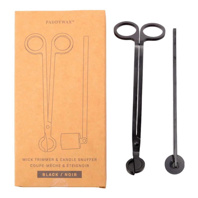 Paddywax Wick Trimmer & Candle Snuffer Gift Set Matte Black One