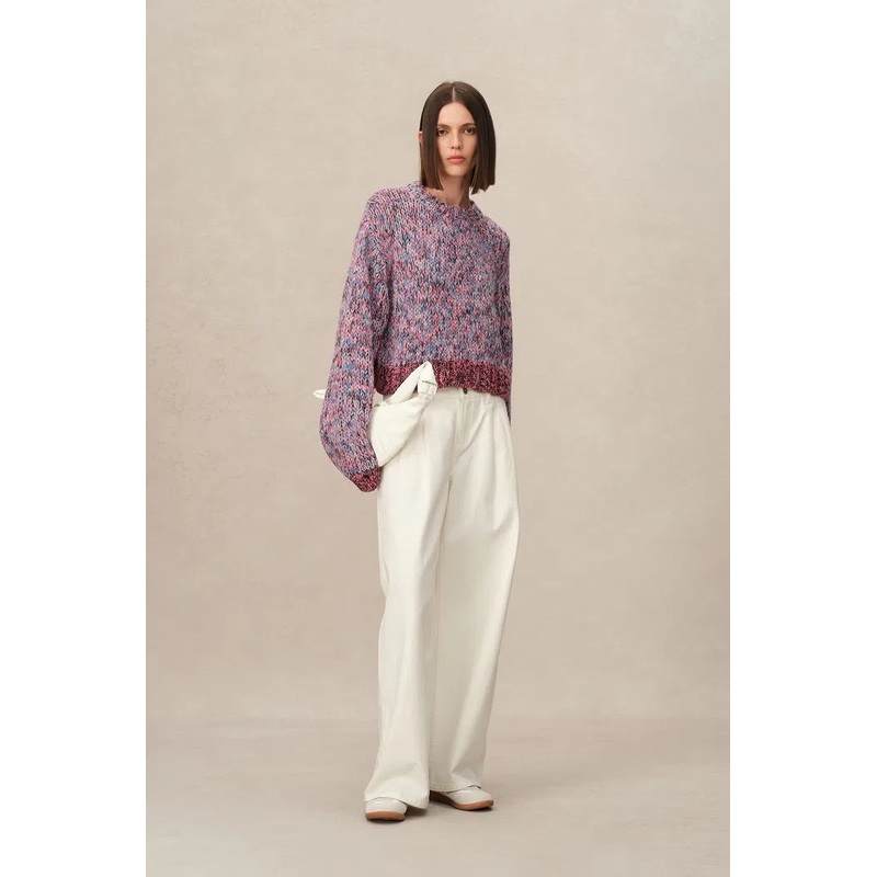 Phoebe Chunky Sweater in Iceland Wool Knit XS