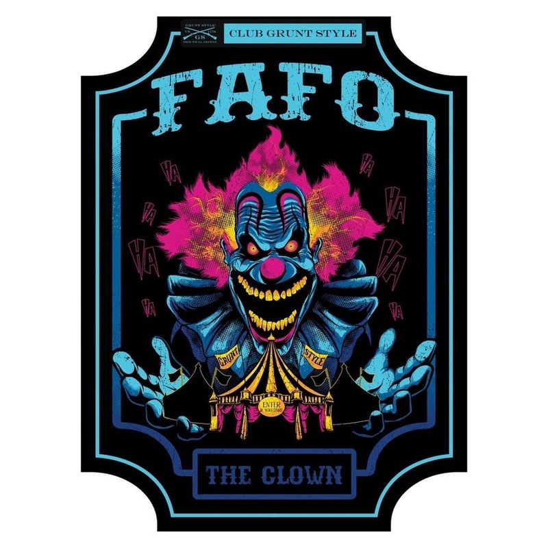 2024 October Club Sticker – FAFO The Clown