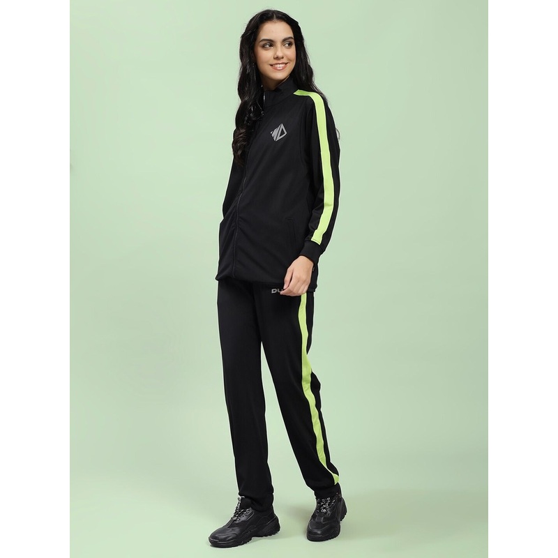 WOMEN HIGH PERFORMANCE CO-ORD SET BLACK XS