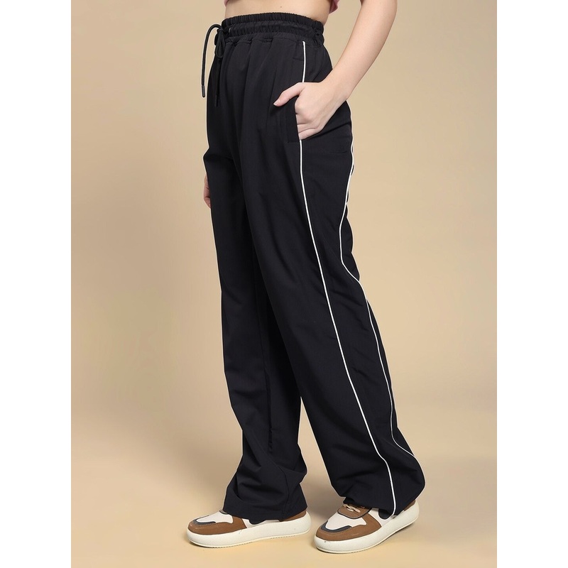 WOMEN TURBO TRACK RELAXED-FIT JOGGERS BLACK XS