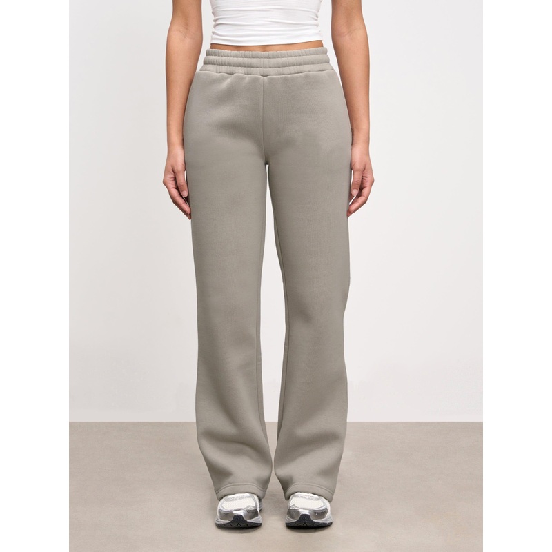 Womens Neoprene Straight Leg Jogger in Dark Stone XXS (4) Dark Stone Interlock