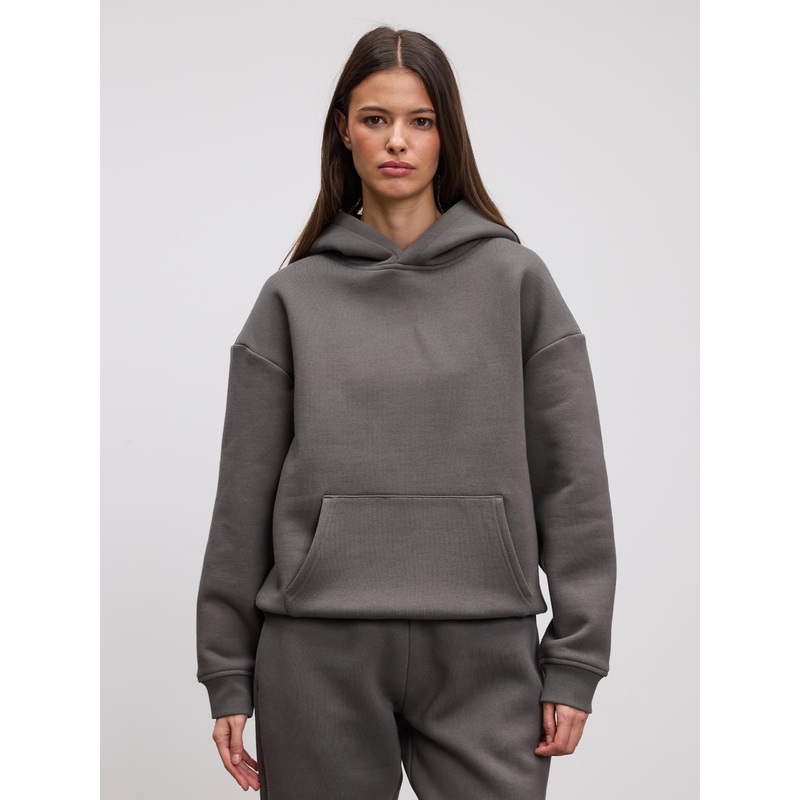 Womens Relaxed Hoodie in Grey XXS (4) Grey Relaxed