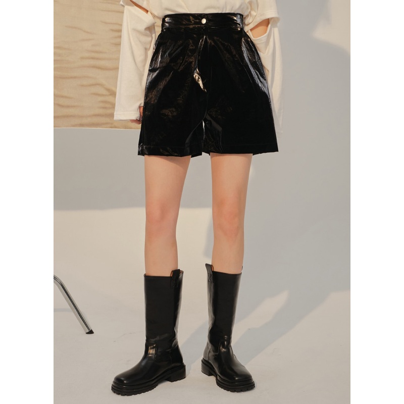Glossy Shorts F17 Black S/M