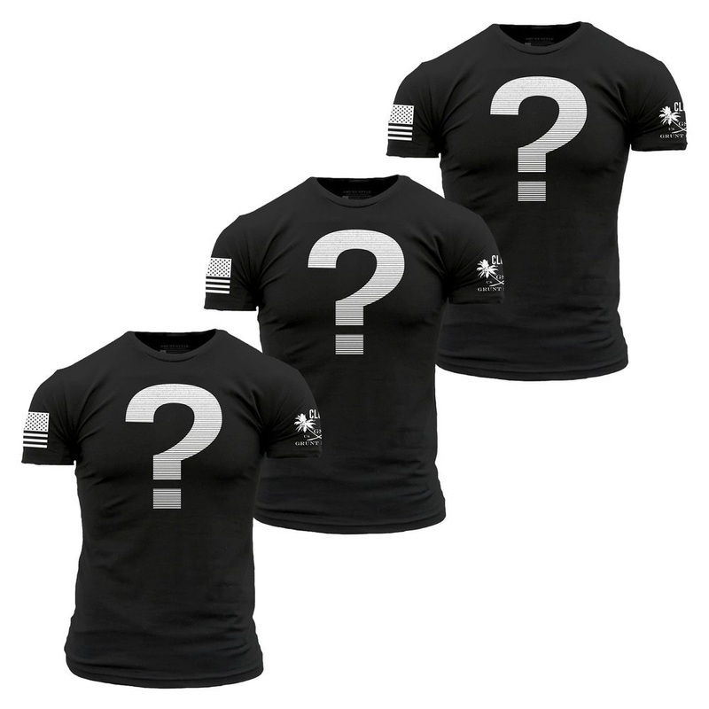 Men’s Club Grunt Style Mystery T-Shirt – 3 Pack Small