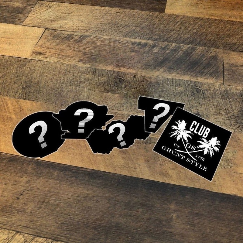Mystery Club Grunt Style Sticker – 5 Pack