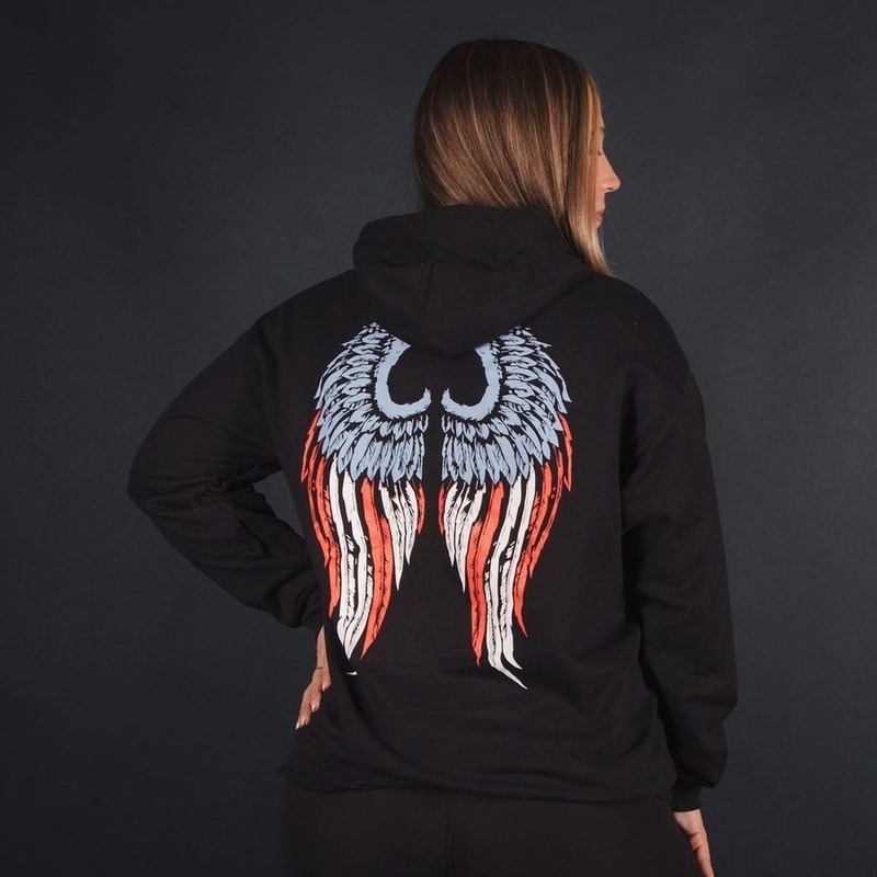 Women’s Freedom Angel Hoodie – Black Small