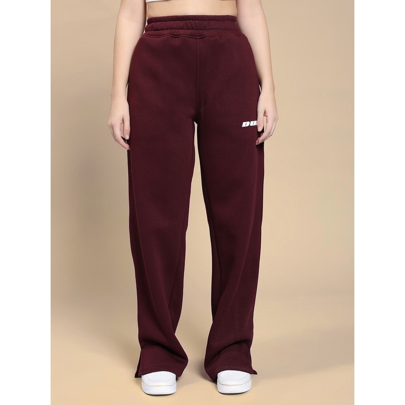 WOMEN SKODA COTTON FLEECE JOGGER MAROON XS