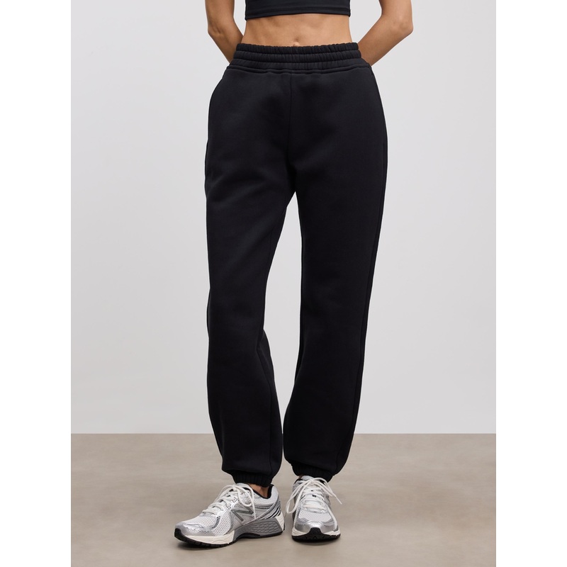 Womens Relaxed Cuffed Jogger in Black XXS (4) Black Relaxed