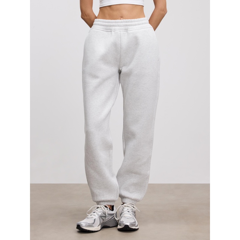 Womens Relaxed Cuffed Jogger in Marl Grey XXS (4) Marl Grey Relaxed