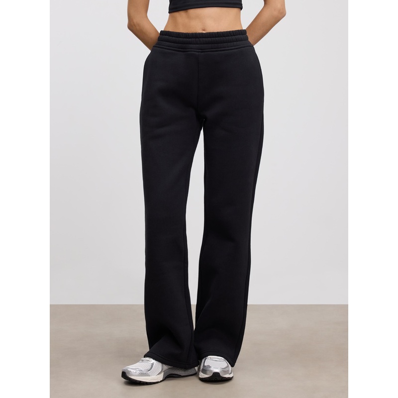Womens Relaxed Straight Leg Jogger in Black XXS (4) Black Relaxed
