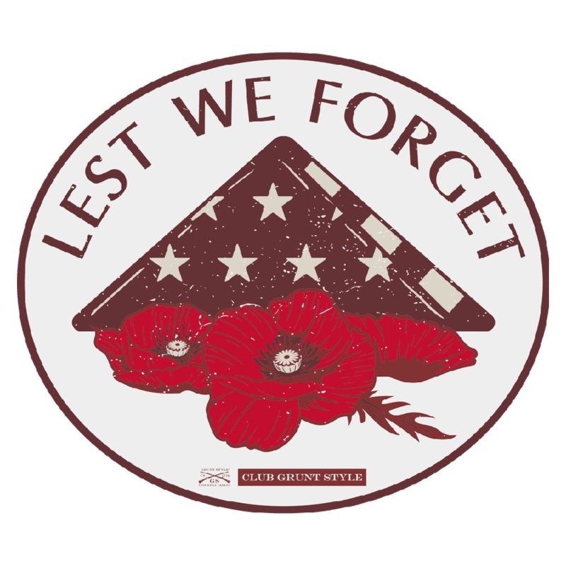 2024 May Club Sticker – Lest We Forget