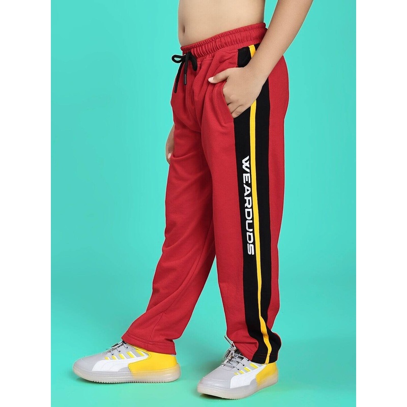 ROGER RELAXED-FIT JOGGER FOR BOYS AND GIRLS RED BLACK 1-2 YRS