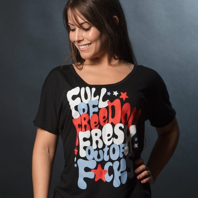 Women’s Fresh Outta F*cks Slouchy T-Shirt – Black Small