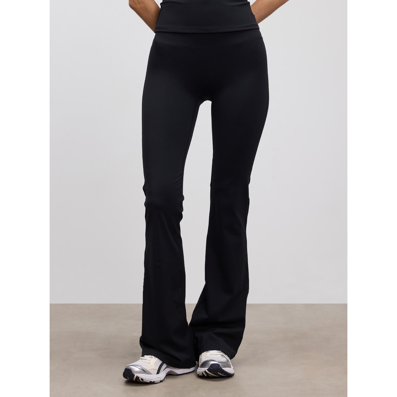 Womens Active Flared Legging in Black XXS (4) Black Active