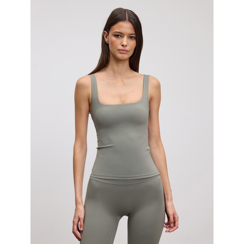 Womens Active Square Neck Vest in Sage XXS (4) Sage Active