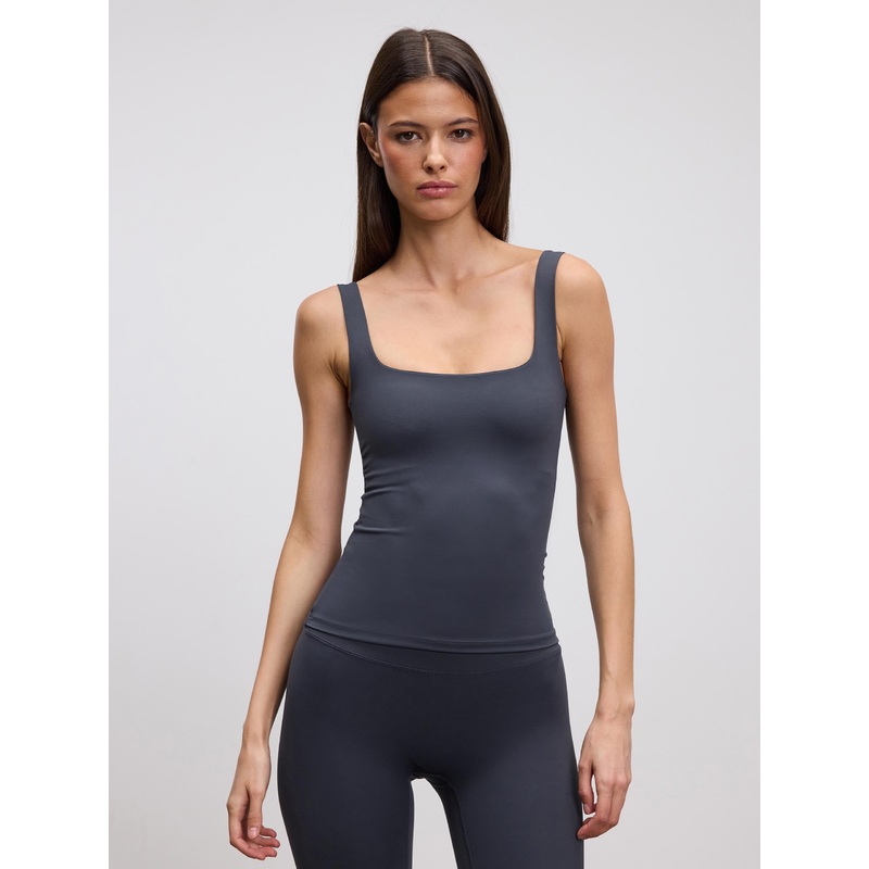 Womens Active Square Neck Vest in Slate Blue XXS (4) Slate Blue Active