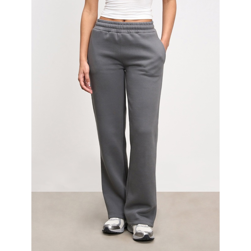 Womens Neoprene Straight Leg Jogger in Grey XXS (4) Grey Interlock