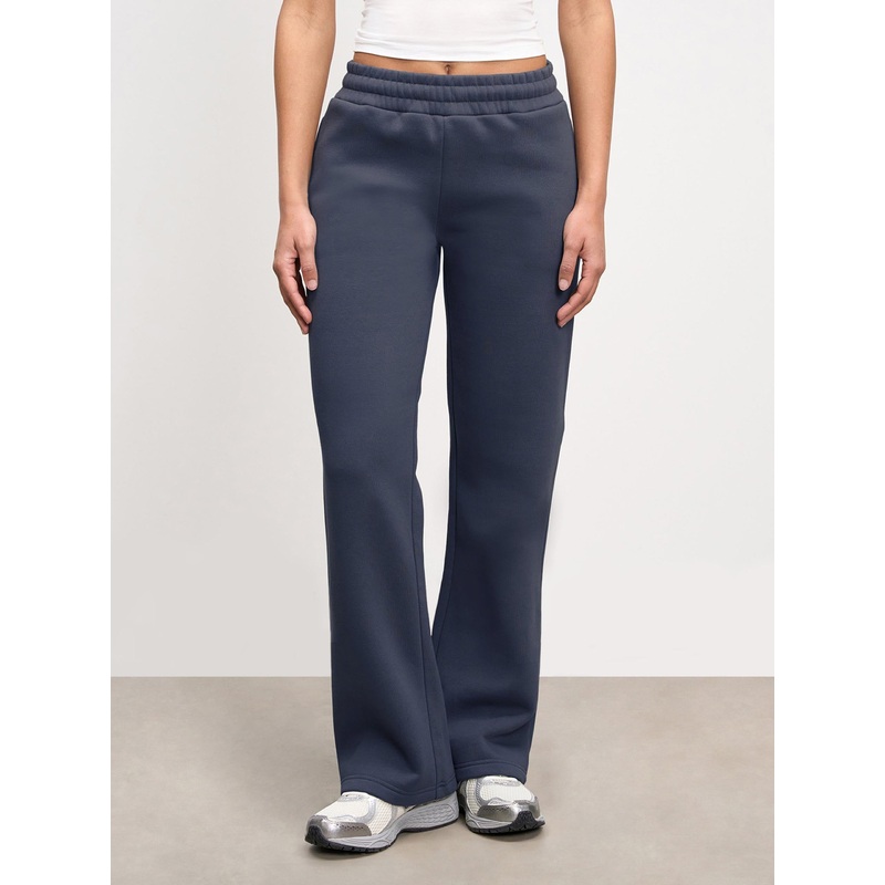 Womens Neoprene Straight Leg Jogger in Slate Blue XXS (4) Slate Blue Interlock