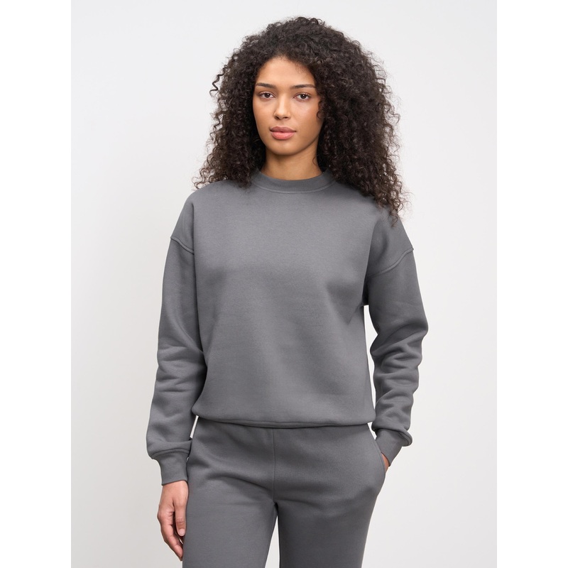 Womens Neoprene Sweatshirt in Grey XXS (4) Grey Interlock