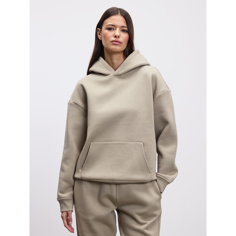 Womens Relaxed Hoodie in Stone XXS (4) Stone Relaxed