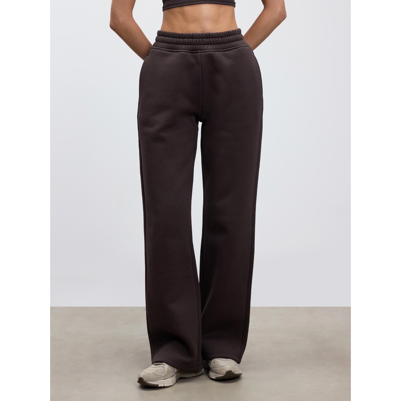 Womens Relaxed Straight Leg Jogger in Brown XXS (4) Brown Relaxed