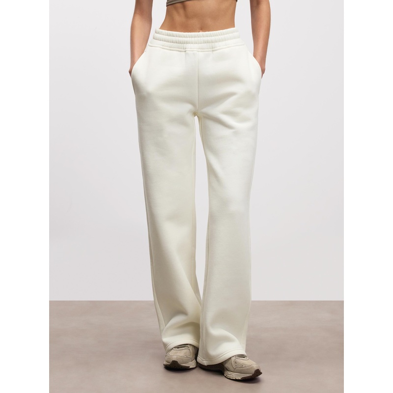 Womens Relaxed Straight Leg Jogger in Ecru XXS (4) Ecru Relaxed