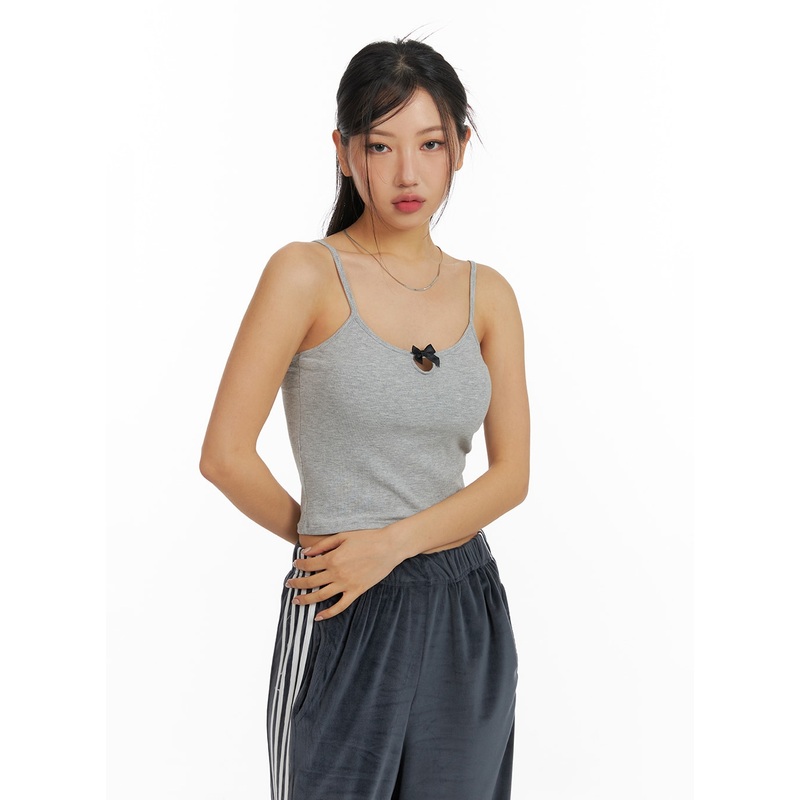 Basic U-Neck Tank Top CF427 Gray S/M