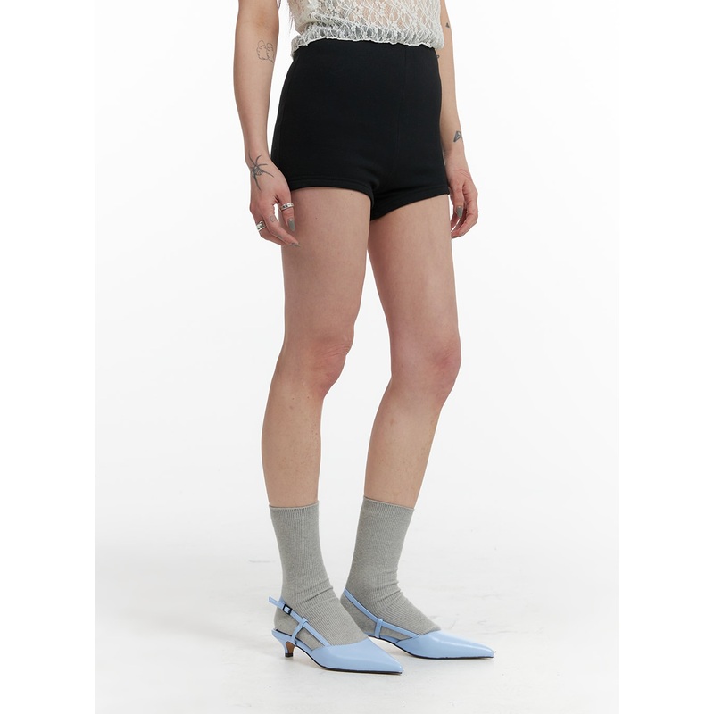 High-Waist Shorts IF423 Black S/M