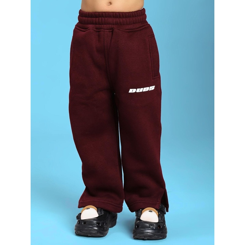 SKODA FLEECE JOGGER FOR BOYS AND GIRLS MAROON 1-2 YRS