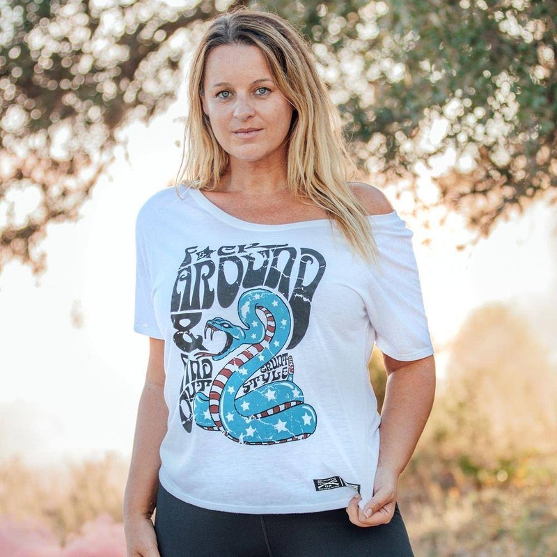 Women’s F*ck Around & Find Out Slouchy T-Shirt – White Small