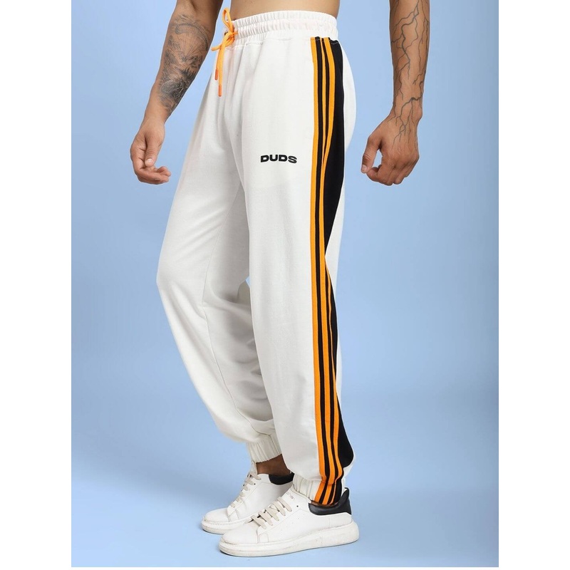 COMFORT FLEX STRIPE JOGGER OFF-WHITE XS