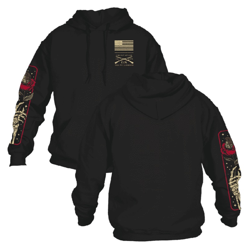 Death Rose Hoodie – Black Small