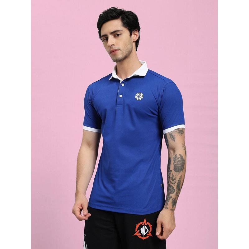EDGE POLO REGULAR FIT T-SHIRT BLUE XS