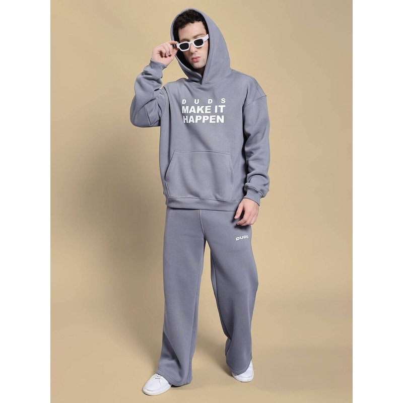 MAKE IT HAPPEN FLEECE CO-ORD SET GREY XS
