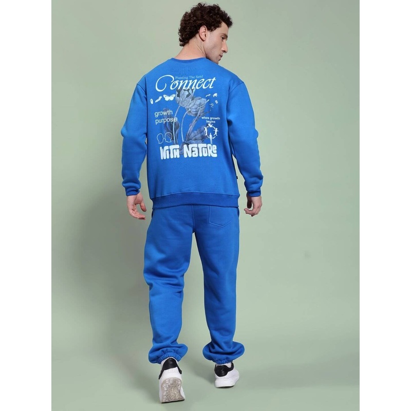 NATURE LINK FLEECE CO-ORD SET ROYAL BLUE XS