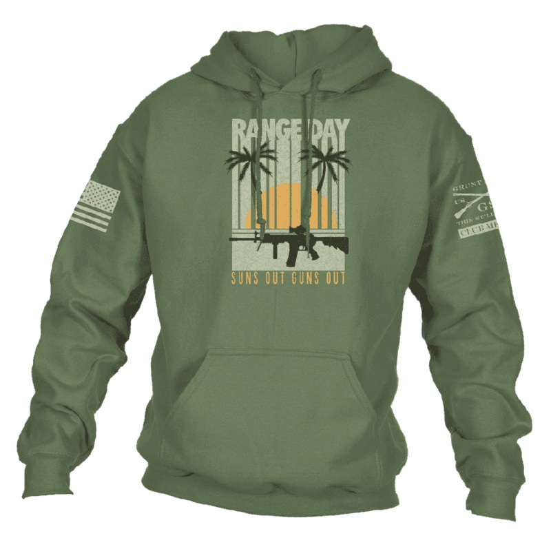 Range Day Club Member Hoodie – Military Green Small