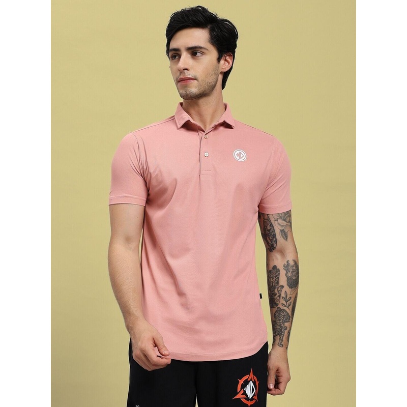 ROSEWOOD POLO REGULAR FIT T-SHIRT PINK XS