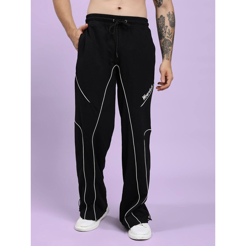 SIGNATURE PIPING JOGGERS BLACK XS