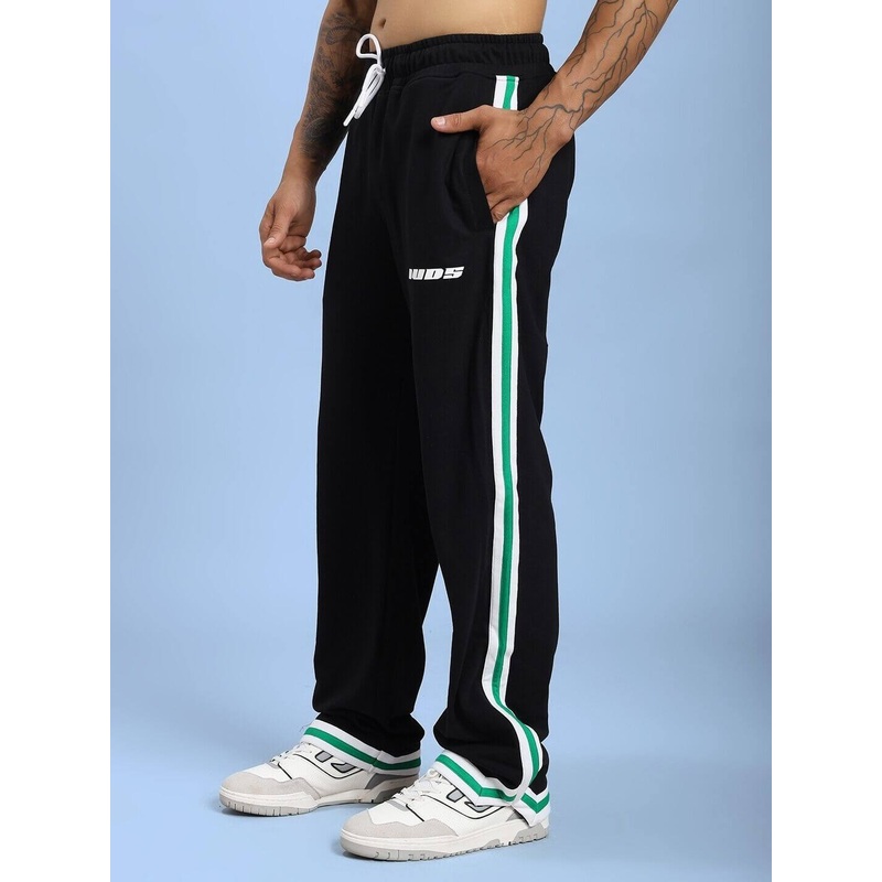 VELO GREEN STRIPE RELAXED FIT JOGGER BLACK XS