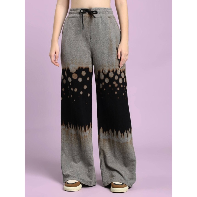 WOMEN SHADOW SWIRL TIE-DYE JOGGER BLACK XS