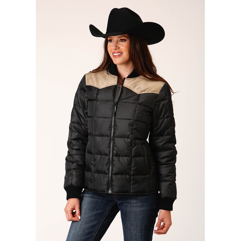 Womens Poly Filled Western Quilted Polyfilled Jacket XS