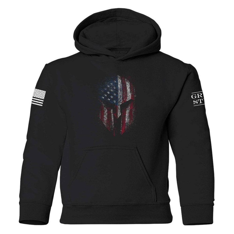 Youth American Spartan Hoodie – Black Small