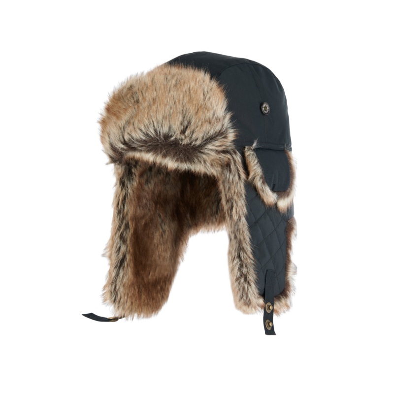 Barbour Cleadon Trapper Hat Black Medium